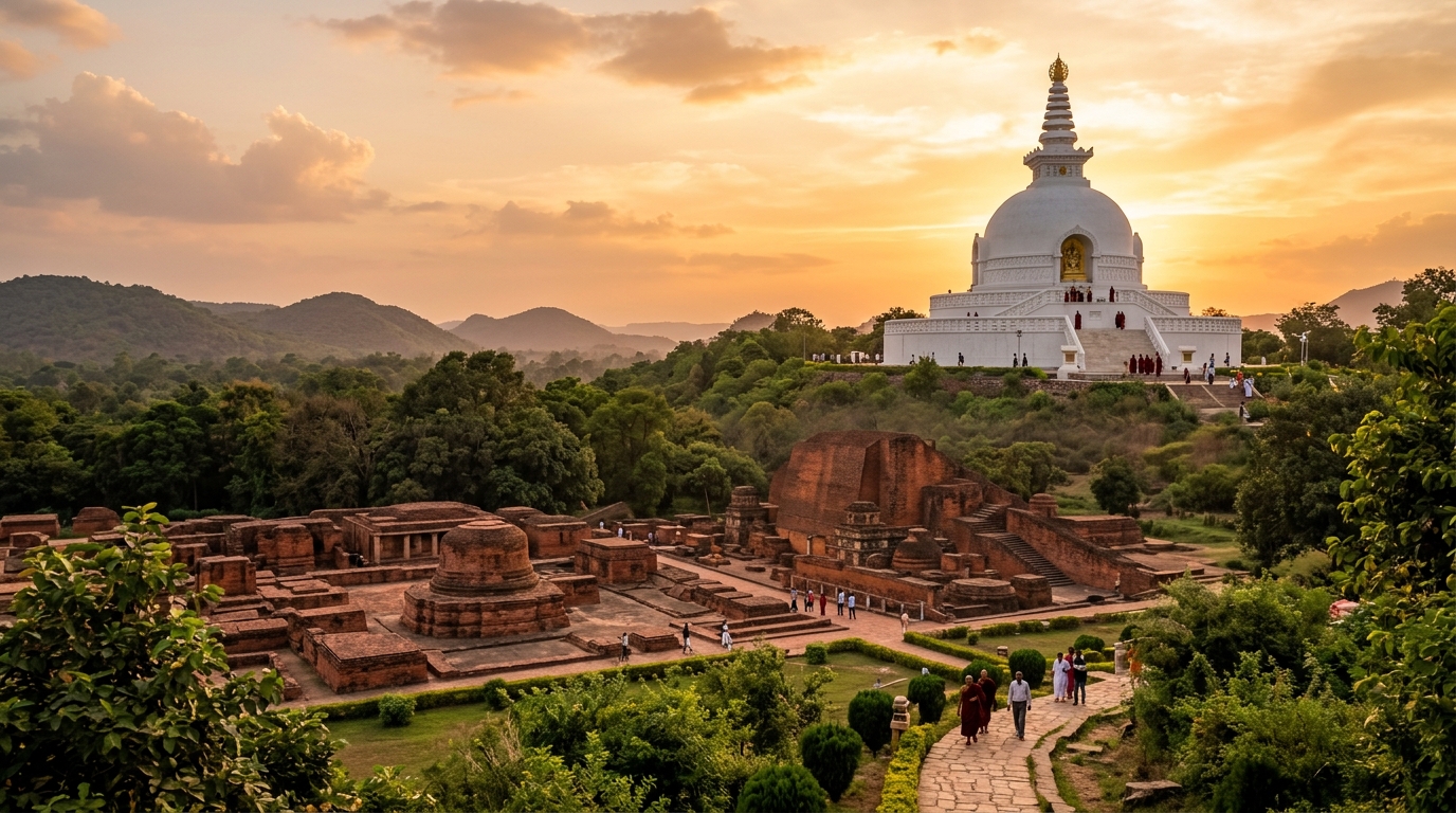 Vishwa Shanti Stupa Rajgir