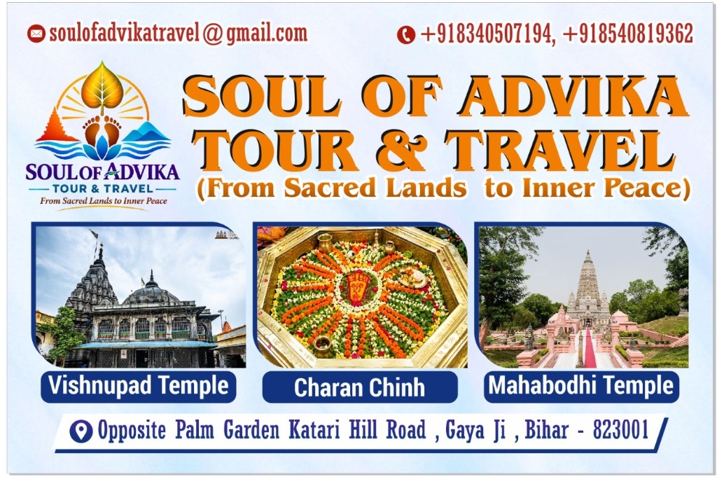 Vishnupad Temple, Charan Chinh and Mahabodhi Temple - Soul of Advika Tour and Travel