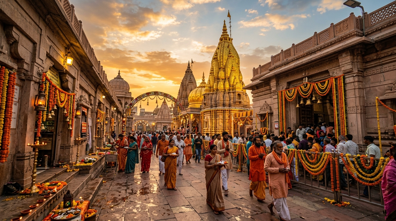 Kashi Vishwanath Golden Temple Corridor Varanasi