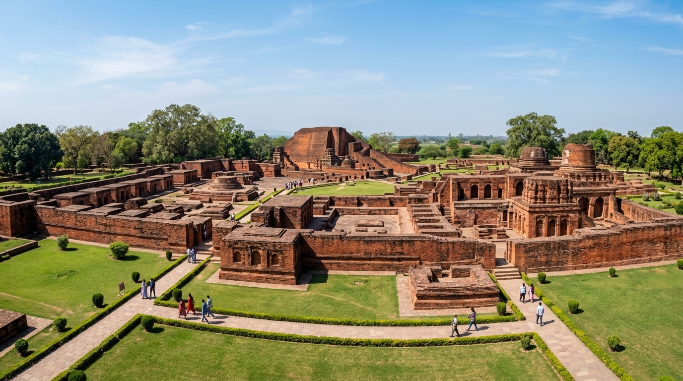 Ancient Nalanda University Ruins